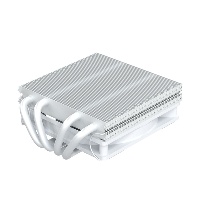 CPU hladnjak s 4 bakrenih-aluminijskih toplovodnih cijevi za ITX, kompatibilnost AM4/AM5, brzina 900–2800 rpm, buka 18,3–37,2 dB(A)