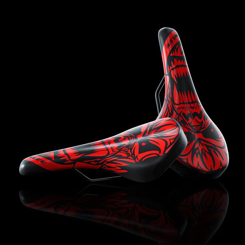 ENLEE Graffiti Cushion Bicycle Saddle – Spužvasti jastuk, opća kompatibilnost, pakirano u kutiji