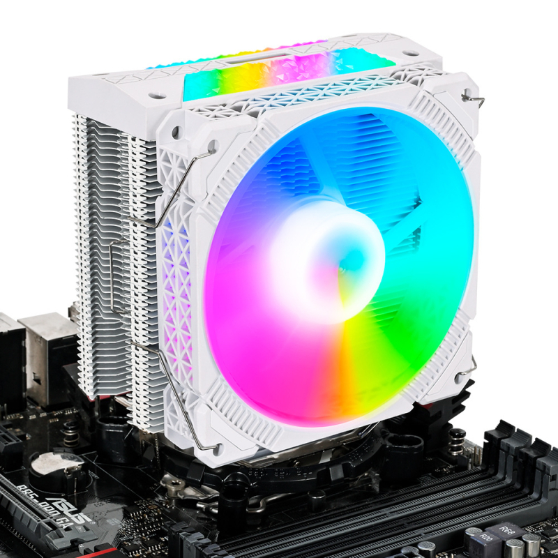 CPU hladnjak s četiri bakrene cijevi, tih rad, 1200 RPM, bakreni hladnjak, prilagodljiv pod više kutova