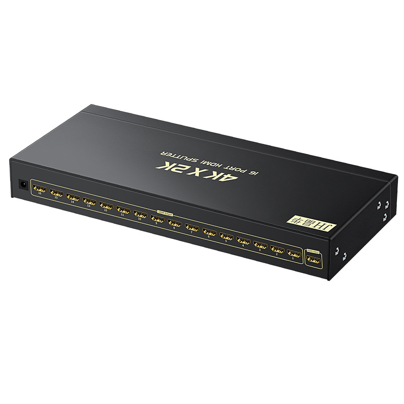 HDMI splitter cu 4 porturi F131 de la JH Jinghua — 4K60Hz, distribuție 1 la 4, gestionare alimentare