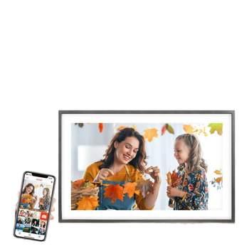 Frameo/Uhale felhőalapú Wi‑Fi digitális képkeret, 32GB tárhely, SD/USB támogatás, Full HD 1920×1080 kijelző, vezeték nélküli fotó/videó átvitel mobilalkalmazáson keresztül, videólejátszás