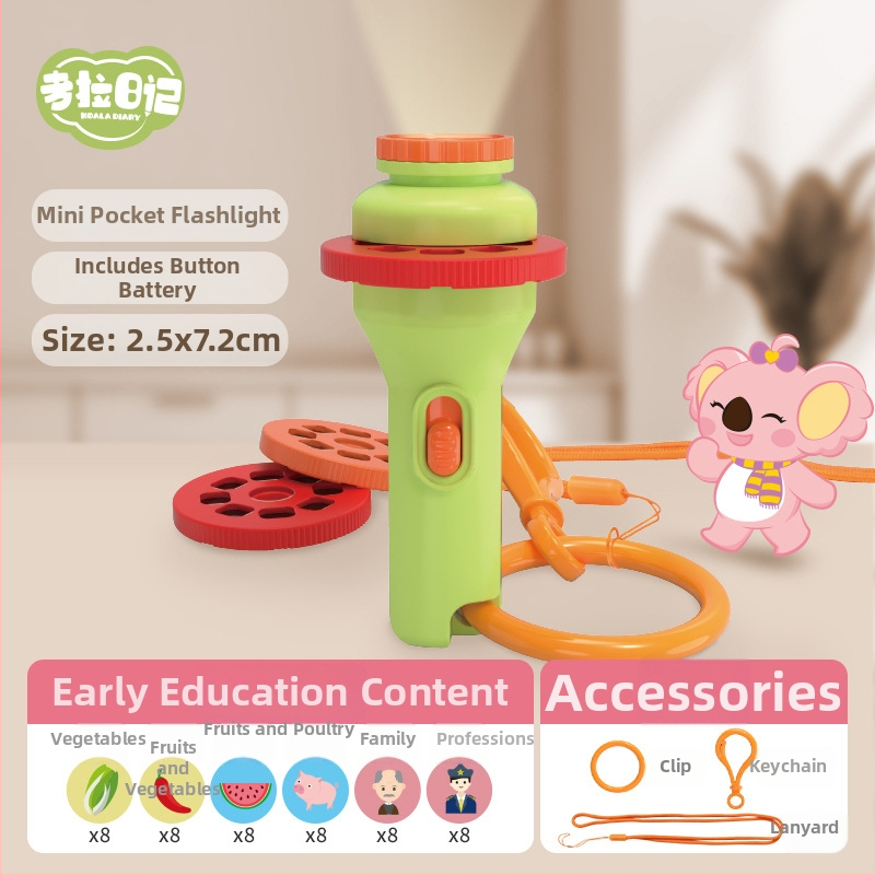 Projektorno svjetleća igračka za rano obrazovanje: projekcija slika i prepoznavanje slika; prikladno za djecu 4–6 godina.