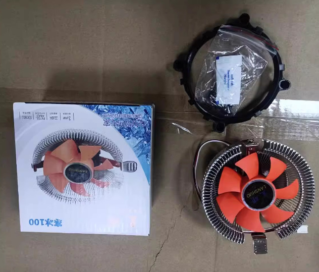 Fan de răcire CPU cu carcasă din aluminiu, lagăr cu ulei, zgomot 10 dB, răcire cu aer — Minus thirty degrees