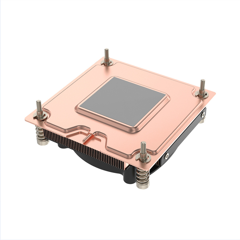 CPU hladnjak od bakra, dvostruki ležajevi, zračno hlađenje, kompatibilan s Intel LGA1700, prilagodljiva brzina.