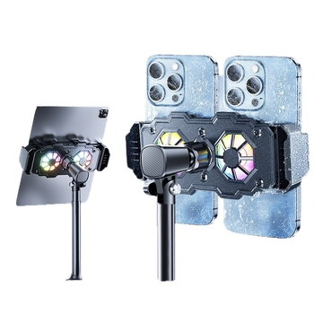 Polovodičový tichý chladič pre tablety a smartfóny, model 003, 10W, Materiál: ABS + hliníková zliatina + PC, Rozhranie: Type-C, Hmotnosť: 552 g