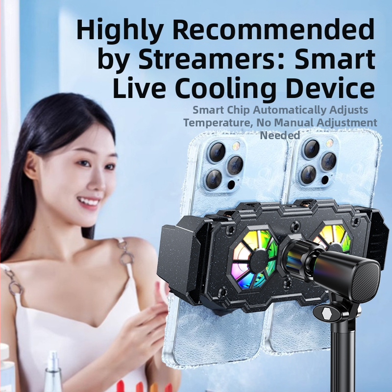 Polovodičový tichý chladič pre tablety a smartfóny, model 003, 10W, Materiál: ABS + hliníková zliatina + PC, Rozhranie: Type-C, Hmotnosť: 552 g