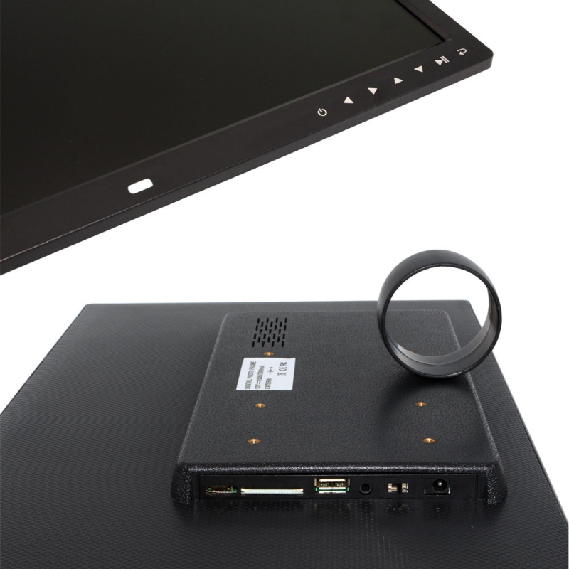 PORPOISE HT-1709T Dodirni digitalni okvir za fotografije s HDMI 1080p, zidni reklamni zaslon, podrška SD/USB/MMC i reprodukcija JPEG