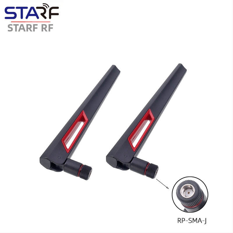 Sklopná anténa WiFi 6E dvojpásmová 2.4G/5G pre router/kartu siete, omnidirekčná, SMA rozhranie (RP-SMA samec), 2 m kábel