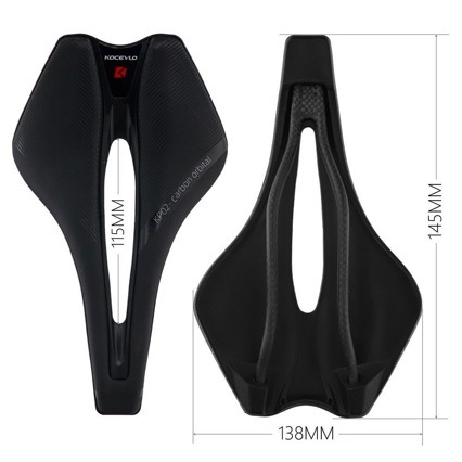 Sjedalo za bicikl KOCEVLO KP02 od karbonskih vlakana – 3D ispisano, ultra lagano, univerzalno
