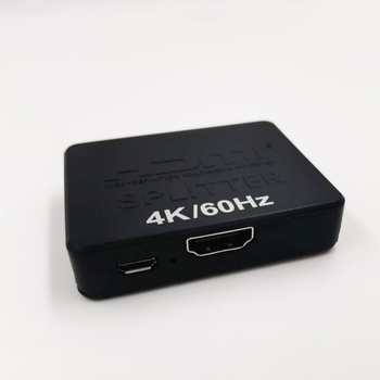 HDMI splitter 1x2, 4K60Hz, mini model, kábel 0,5 m, verzia 2.0
