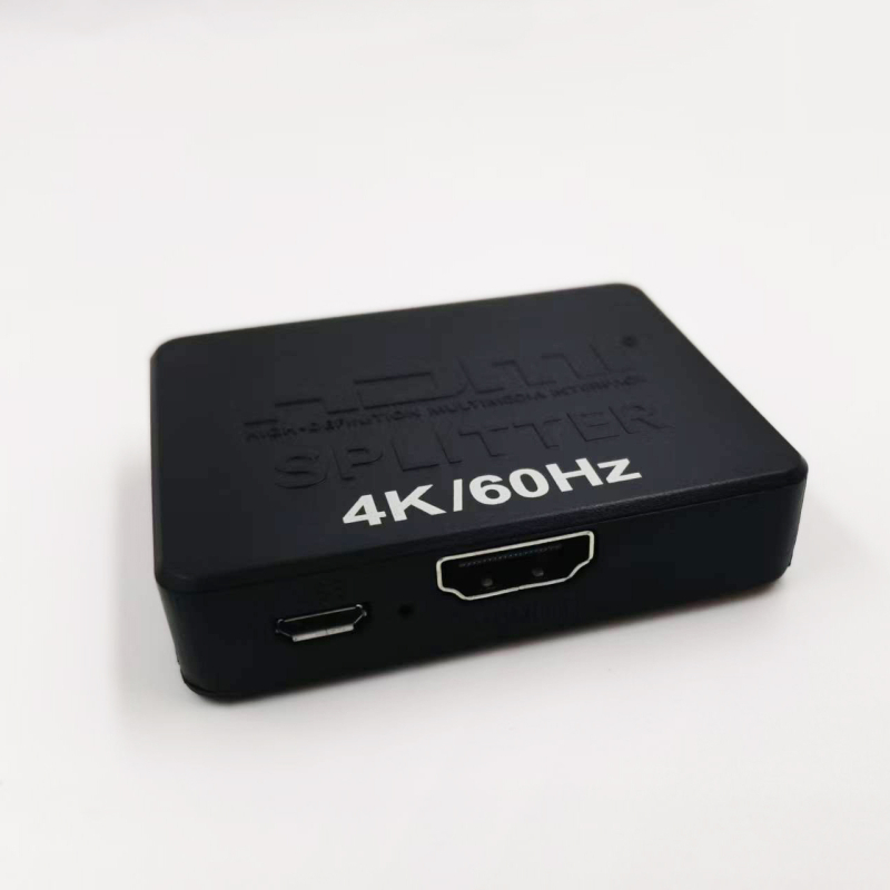 HDMI splitter 1x2, 4K60Hz, mini model, kábel 0,5 m, verzia 2.0