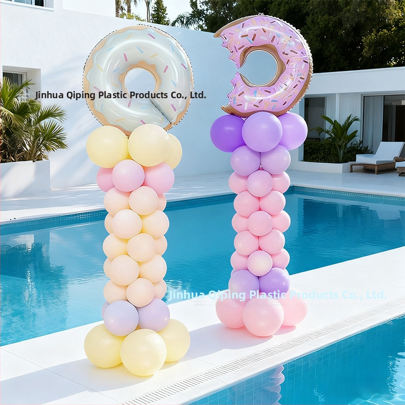 Пластмасова кръгла база за водни чанти с телескопична шестогранна рама и държач за балони за закрити спортни събития