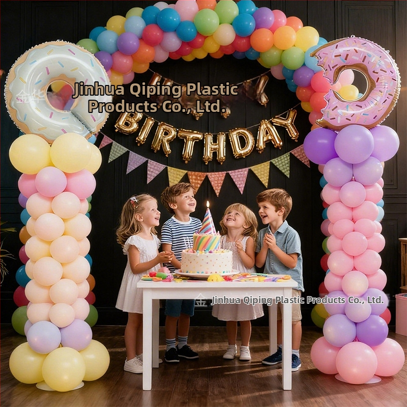 Пластмасова кръгла база за водни чанти с телескопична шестогранна рама и държач за балони за закрити спортни събития