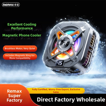 Remax RT-F15/RT-F14 chladič na telefón s digitálnym displejom a magnetickým uchytením, 10W, Type-C