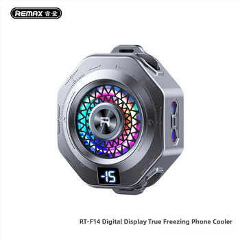 Remax RT-F15/RT-F14 chladič na telefón s digitálnym displejom a magnetickým uchytením, 10W, Type-C