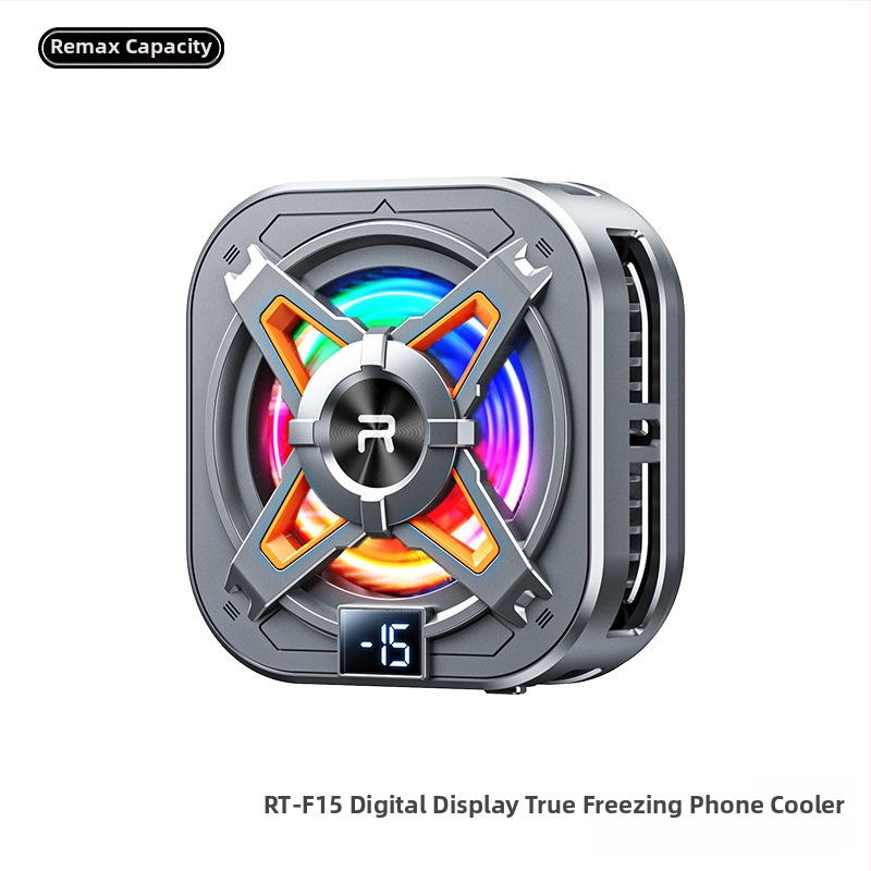 Remax RT-F15/RT-F14 chladič na telefón s digitálnym displejom a magnetickým uchytením, 10W, Type-C