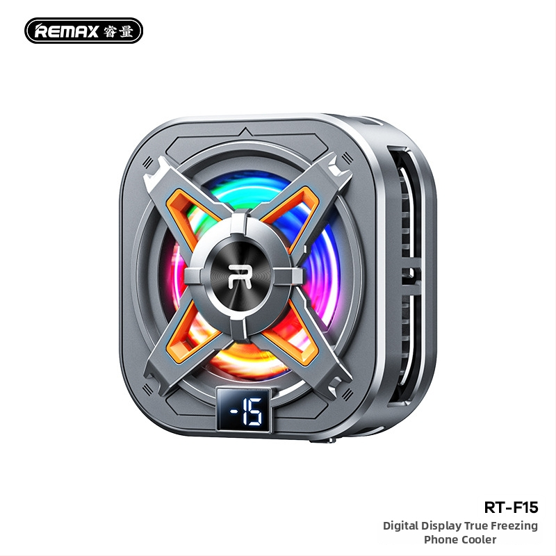 Remax RT-F15/RT-F14 chladič na telefón s digitálnym displejom a magnetickým uchytením, 10W, Type-C