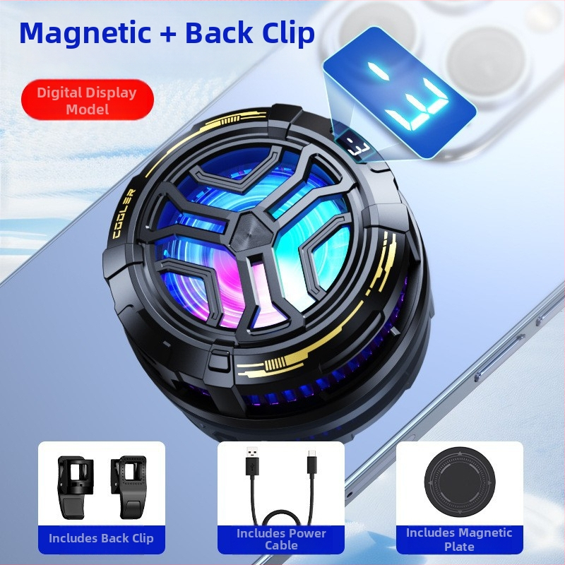 LZ-F26 chladič pre smartfón s magnetickým uchytením, 60 g, 10 W, Type-C, ABS hliníková zliatina