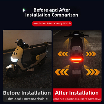 Motorkerékpár LED angyal szárnyak üdvözlő fény — univerzális illeszkedés, projekciós nyíl, hangulatvilágítás; modell Mks-0098, 3W, 9V, 0.2A