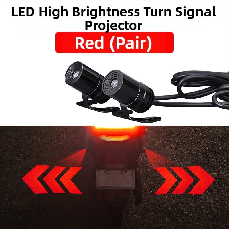 Motorkerékpár LED angyal szárnyak üdvözlő fény — univerzális illeszkedés, projekciós nyíl, hangulatvilágítás; modell Mks-0098, 3W, 9V, 0.2A