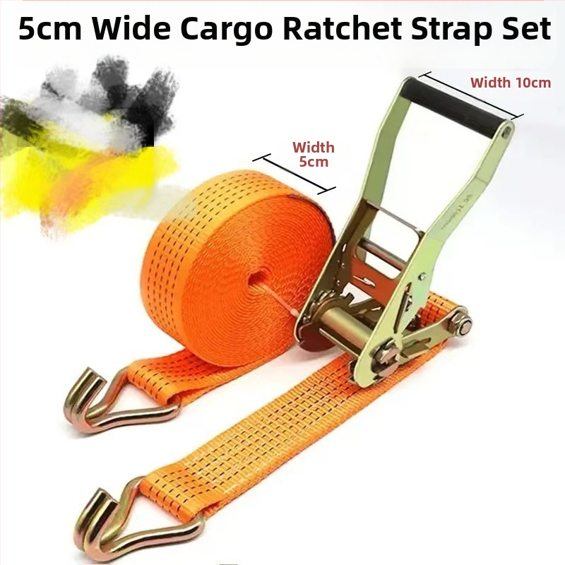 Dvojháčový viazací pás, 5-tonová nosnosť, polyester, 1 kg, na upevnenie nákladu na vozidlách