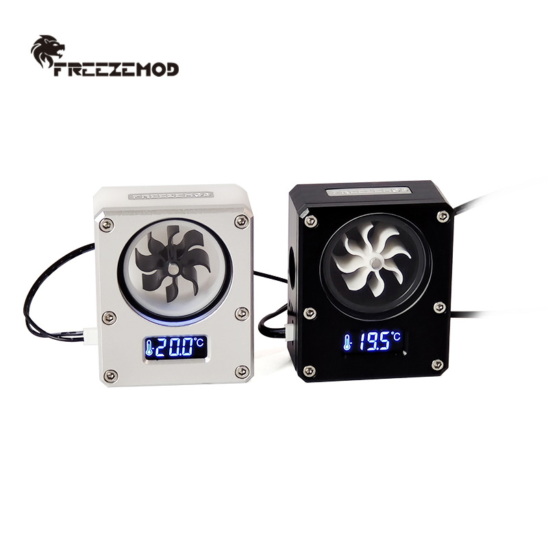 FREEZE MOD WDXS-T4 laptop vodeno hlađenje — VA LCD zaslon, prikaz temperature i mjerenje protoka