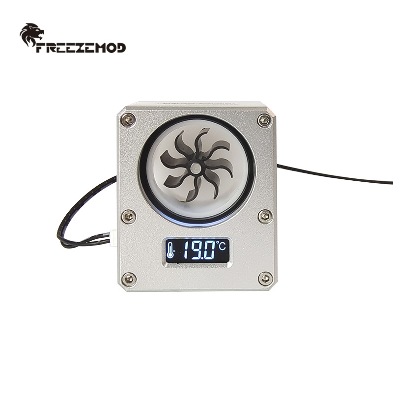 FREEZE MOD WDXS-T4 laptop vodeno hlađenje — VA LCD zaslon, prikaz temperature i mjerenje protoka