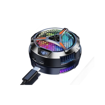 Răcitor pentru dispozitive mobile, cu clemă de spate, răcire cu turbina, tehnologie semiconductoare, interfață Type-C