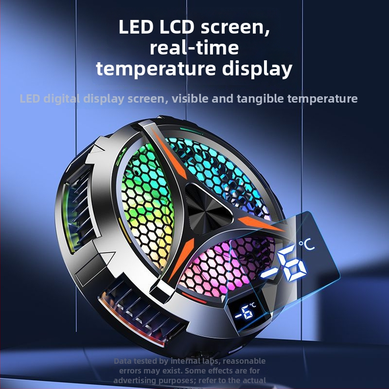 Răcitor pentru dispozitive mobile, cu clemă de spate, răcire cu turbina, tehnologie semiconductoare, interfață Type-C