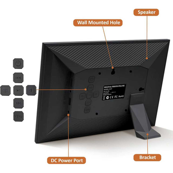 Digitalni sat s LCD zaslonom, podržava SD/USB, reproducira video i glazbu, alarmni sat, rezolucija 1024x600
