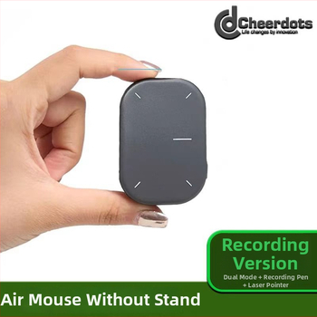 Cheerdots 014: Vzdušná myš s bezdrôtovým nabíjaním, dvojmódový mini Bluetooth diaľkový ovládač s dotykovou plochou, dosah 10 m, USB-C, kompatibilný s Android a iOS