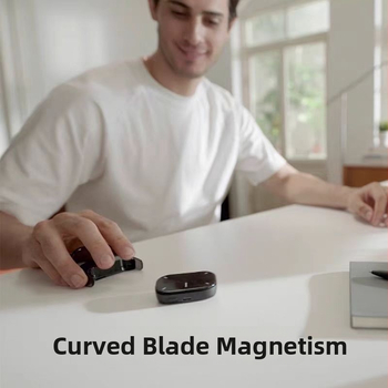 Cheerdots 014: Vzdušná myš s bezdrôtovým nabíjaním, dvojmódový mini Bluetooth diaľkový ovládač s dotykovou plochou, dosah 10 m, USB-C, kompatibilný s Android a iOS