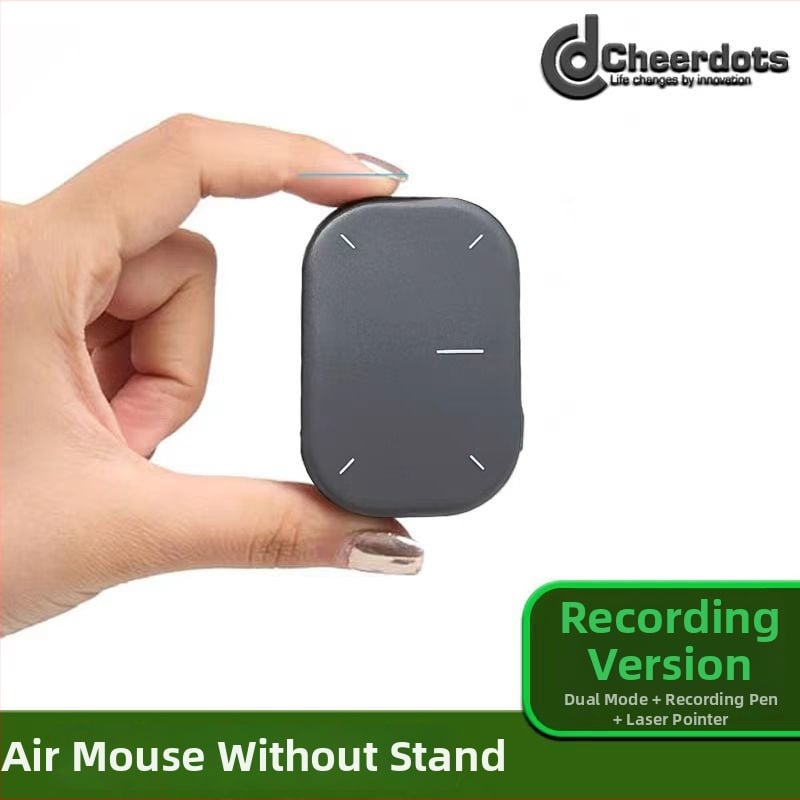 Cheerdots 014: Vzdušná myš s bezdrôtovým nabíjaním, dvojmódový mini Bluetooth diaľkový ovládač s dotykovou plochou, dosah 10 m, USB-C, kompatibilný s Android a iOS