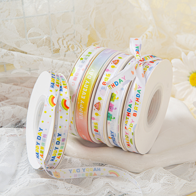 Poliester dekorativna traka za pakiranje darova, pogodna za vjenčanja, pokrivalo za glavu, odjeću, pakiranje cvijeća i torti