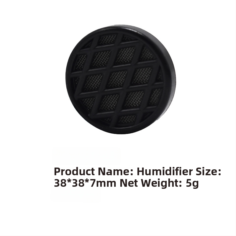 Zvlhčovač cigár – prenosný, plastový, jednoduchý štýl; obsahuje zvlhčovacie listy a hubkové pásky