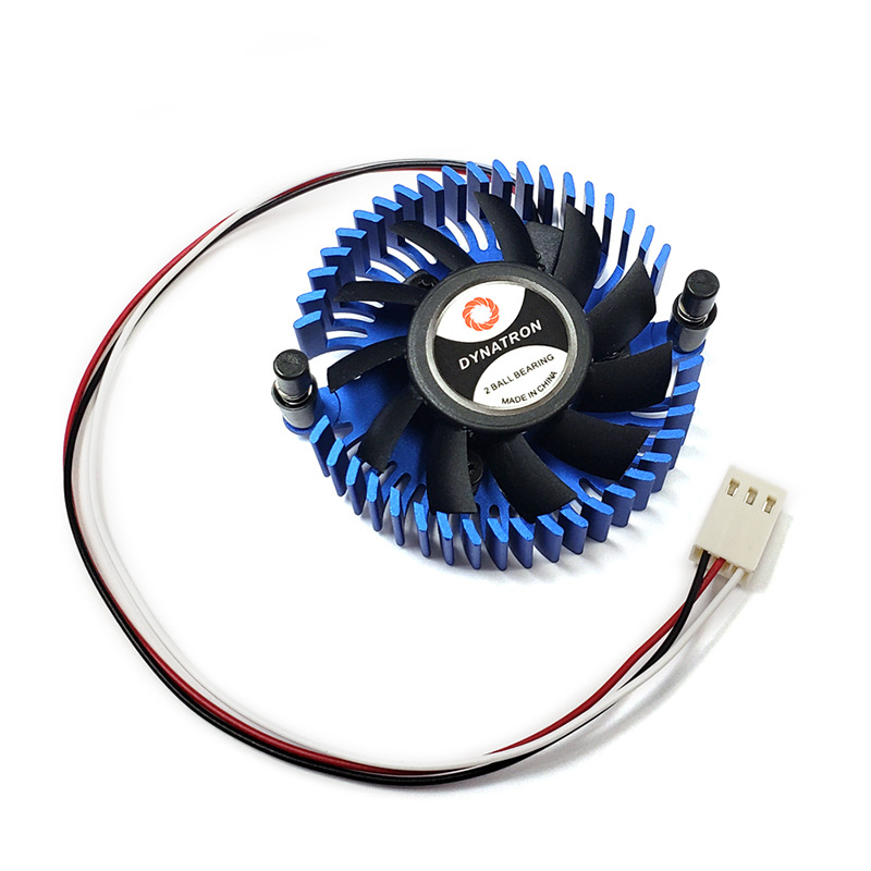 Răcitor pentru placă video - aluminiu, rulment cu bile dublu, 5000 rpm, zgomot 28 dB, durată de viață 50000 h