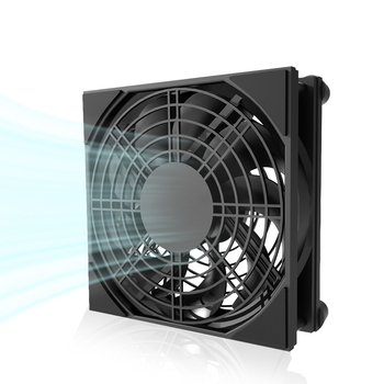 Ventilator de răcire pentru router, ABS, rulment cu ulei, 1500 RPM, funcționare silențioasă