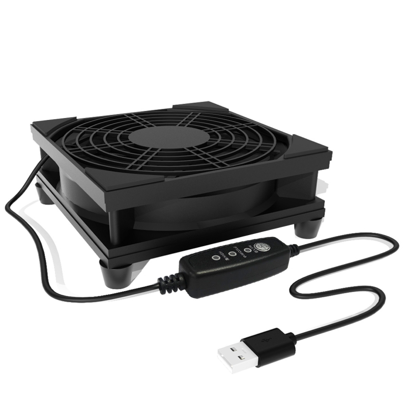 Ventilator de răcire pentru router, ABS, rulment cu ulei, 1500 RPM, funcționare silențioasă