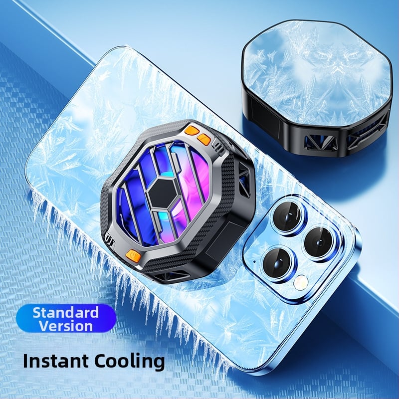 X60 Ψύκτης τηλεφώνου με ασύρματη φόρτιση, ψύξη με ημιαγωγούς, μαγνητική στερέωση, διασύνδεση Type-C, ABS+αλουμινίου κράμα+μαγνήτης, 80 g, συμβατός με Apple και Android