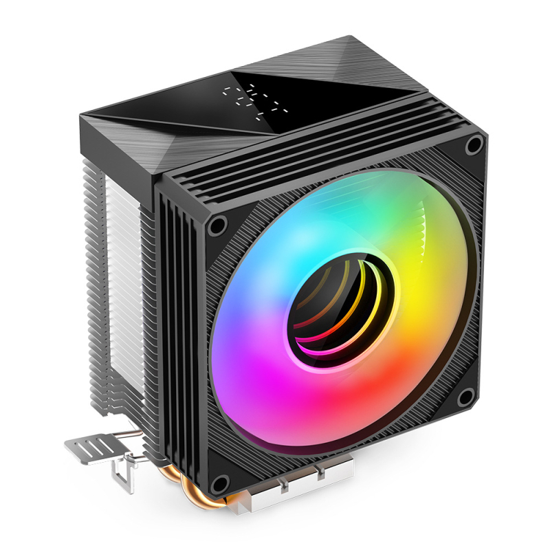 Cooler CPU pentru PC desktop, construcție din cupru-aluminiu, răcire cu țevi de cupru, rulmenți hidraulici, silențios, design antialunecare