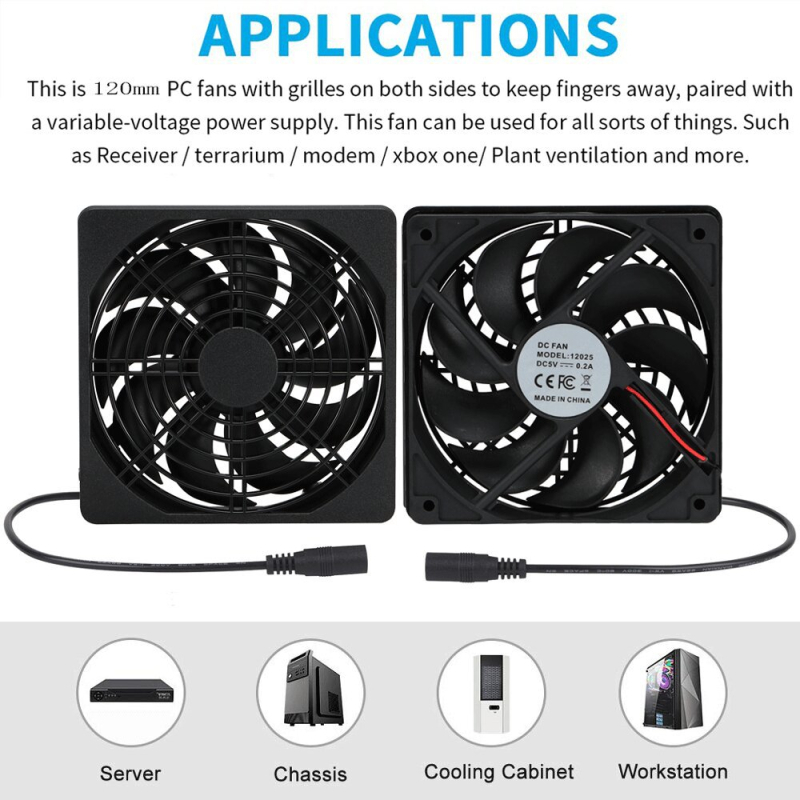 Hlađenje ventilator 12025 za kućište (Model: 12025; Marka: Other; Svrha: Kućište)