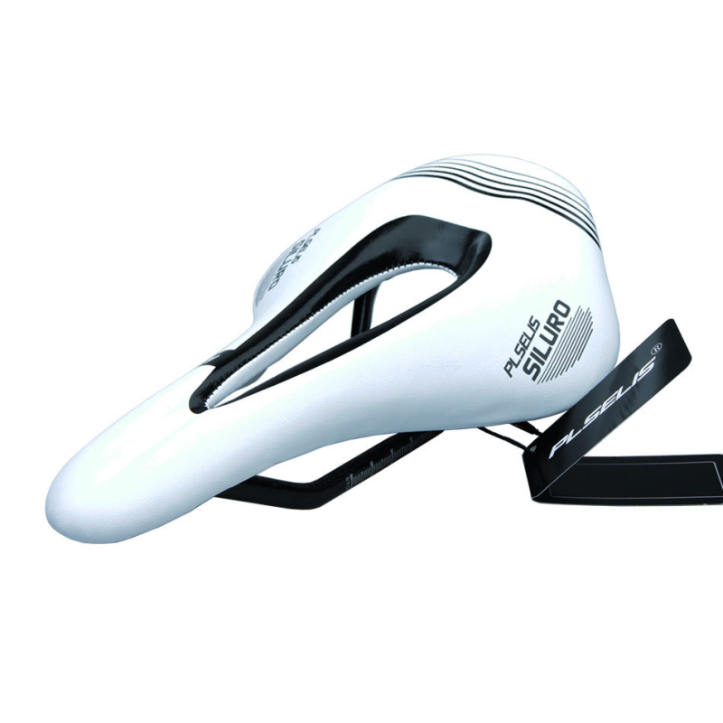 Șa de bicicletă cu arc din carbon și piele microfibră, nas scurt, design respirabil (GT418)