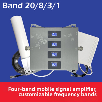 Quad-band opakovač signálu pre mobilný telefón (900–2600 MHz) – pokrytie 300–1000 m², plná kompatibilita so sieťou