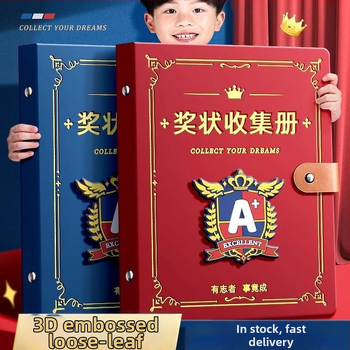 Zbierka certifikátov – kožený povrch, 40 strán, bez loga, dar pre deti a spolužiakov
