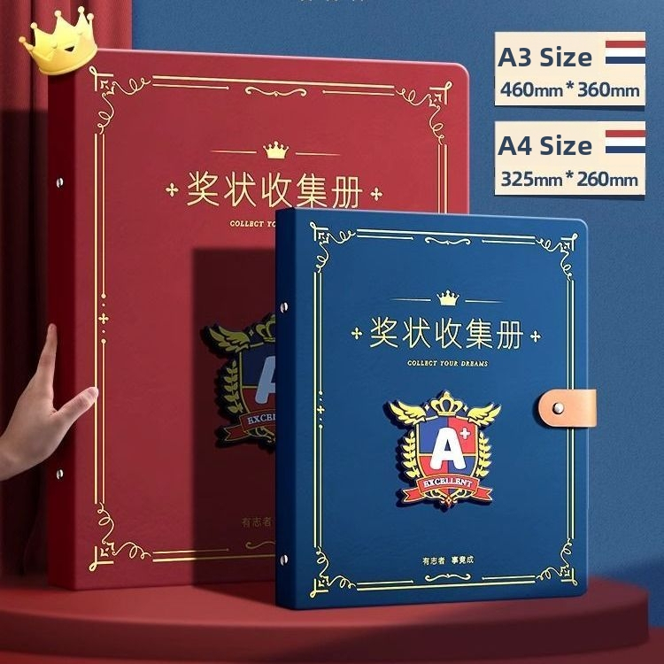 Zbierka certifikátov – kožený povrch, 40 strán, bez loga, dar pre deti a spolužiakov