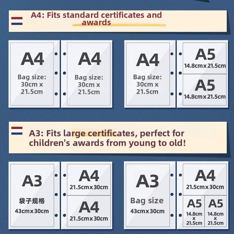 Zbierka certifikátov – kožený povrch, 40 strán, bez loga, dar pre deti a spolužiakov