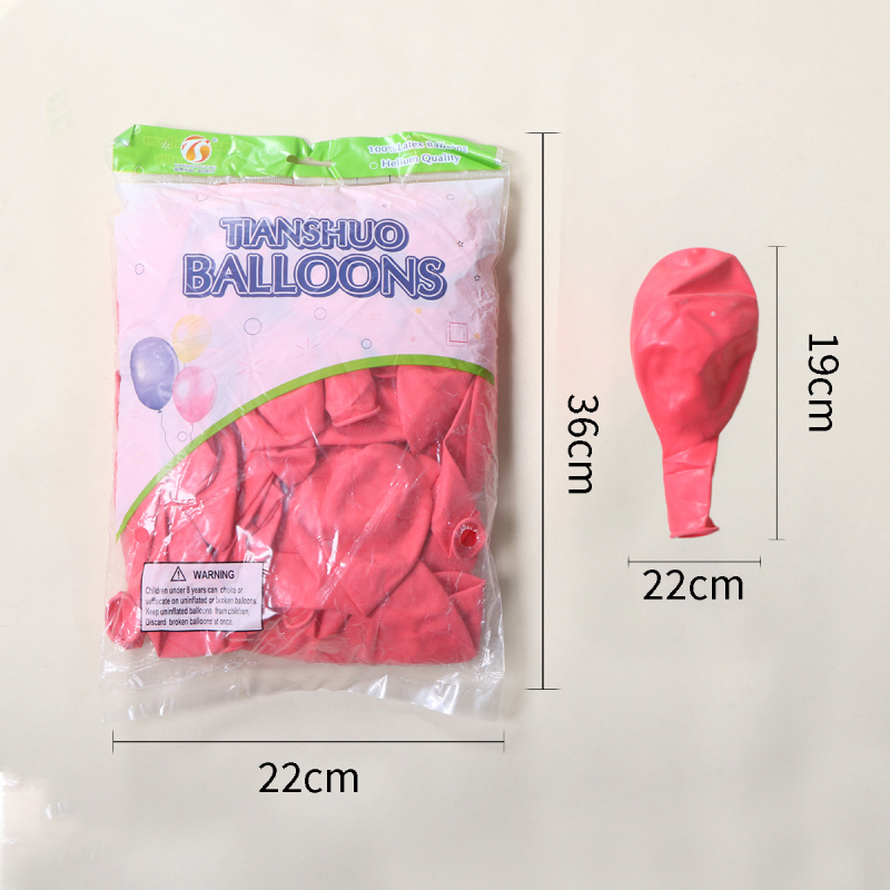 Lateksni okrugli balon – Brend: Tianshuo; Materijal: lateks; Oblik: okrugli; Ispis logotipa: Ne; Pogodno za: Rođendan, Božić, Dan zaljubljenih, Proljetni festival, Tanabata, Vjenčanje