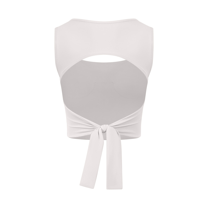 Sutien sport pentru femei, top de tip vestă pentru alergare, cupă completă, cupă model mediu, bretele fixe duble, material principal nylon 80%, căptușeală nylon 80%