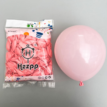 Vastag Macaron latex lufi nyomtatott logóval és QR-kóddal esküvői dekorációhoz