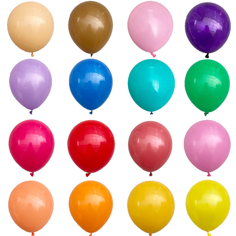 Vastag Macaron latex lufi nyomtatott logóval és QR-kóddal esküvői dekorációhoz